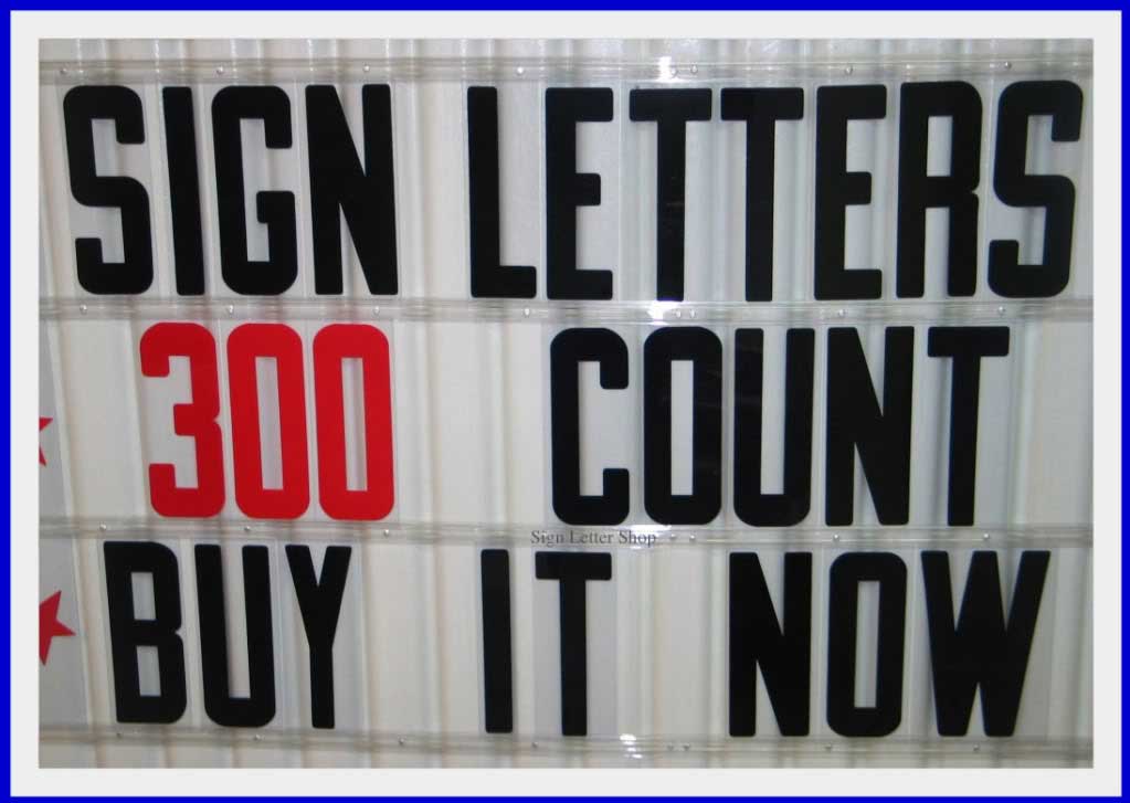 8 inch Flexible Plastic Outdoor Portable Marquee Sign Letters eBay