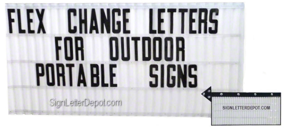 Flex Letters - Plastic Copy Change Portable Sign Letters