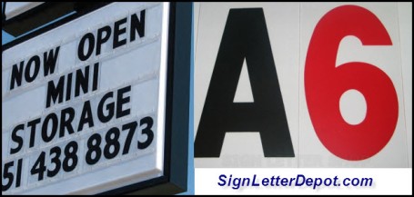 Rigid Sign Letters with Marquee Sign