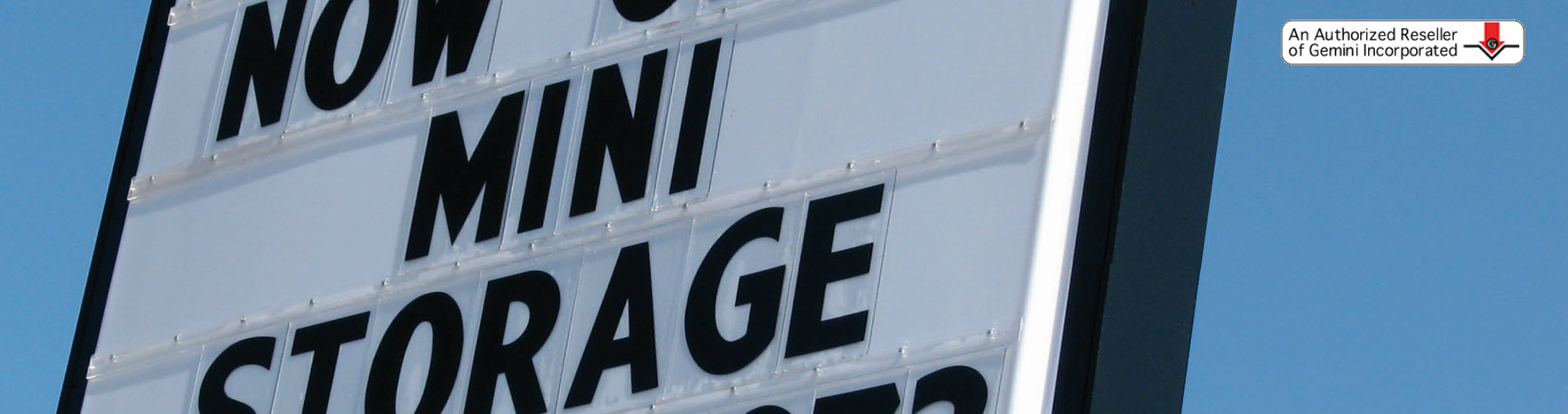 Gemini Pronto marquee sign letters and track systems