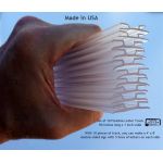 Set of clear flexible letter track, also called Texas Track, for flexible changeable sign letters.