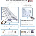 Guide comparing Texas flexible letter track and rigid push-up drop-down sign letter track to help customers choose compatible changeable sign letters.