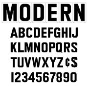 Rigid Gemini Modern Font U.S. Patent D 354313