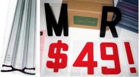 Make a Sign Kit with Plastic Letters and Sign Tracks