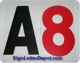 10" on 11" 060 Rigid Reader Board Marquee Letter