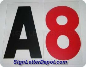 8" on 9" 060 Rigid Reader Board Marquee Letter