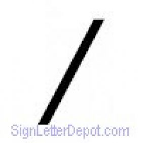 Pronto Gemini Rigid Letters :: Individual Gemini Letters and Numbers ::  Gemini symbol slash mark Individual Pronto symbol