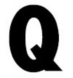 Gemini Changeable Copy Letters - Letter Q