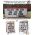 Portable road sign and sidewalk sign examples made with flexible sign letters and Texas Track flexible letter track.